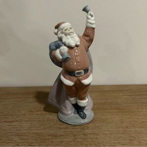 Vintage Lladró Porcelain Jolly Santa 1997 Christmas Ringing Bell Figurine #06500
